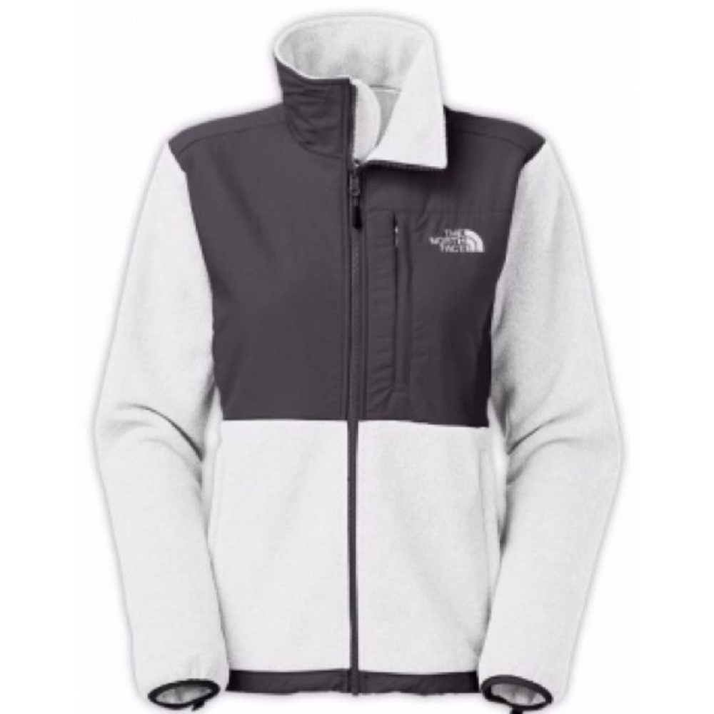 White Northface Denali Jacket
